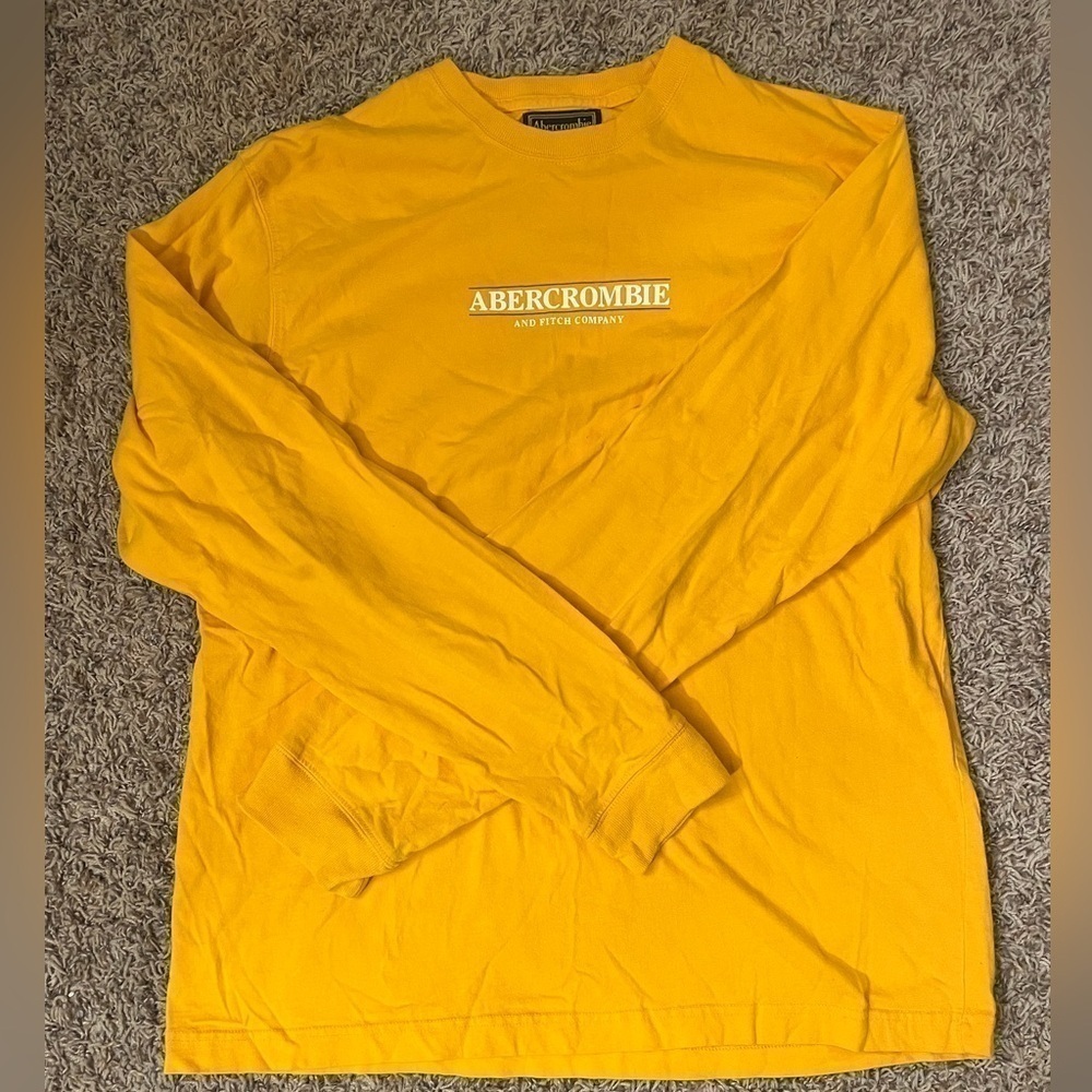Abercrombie & Fitch Yellow Long Sleeve Sz L